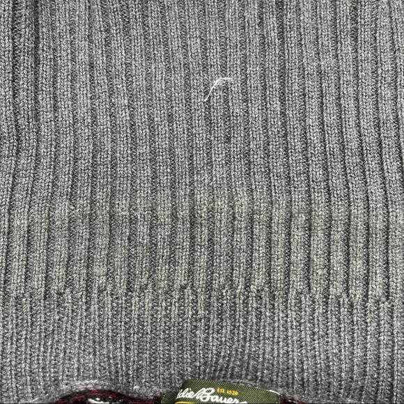 Eddie Bauer Fair Isle Wool Angora Blend Womens Sweater Button Front Cowl Neck XL - Picture 11 of 11